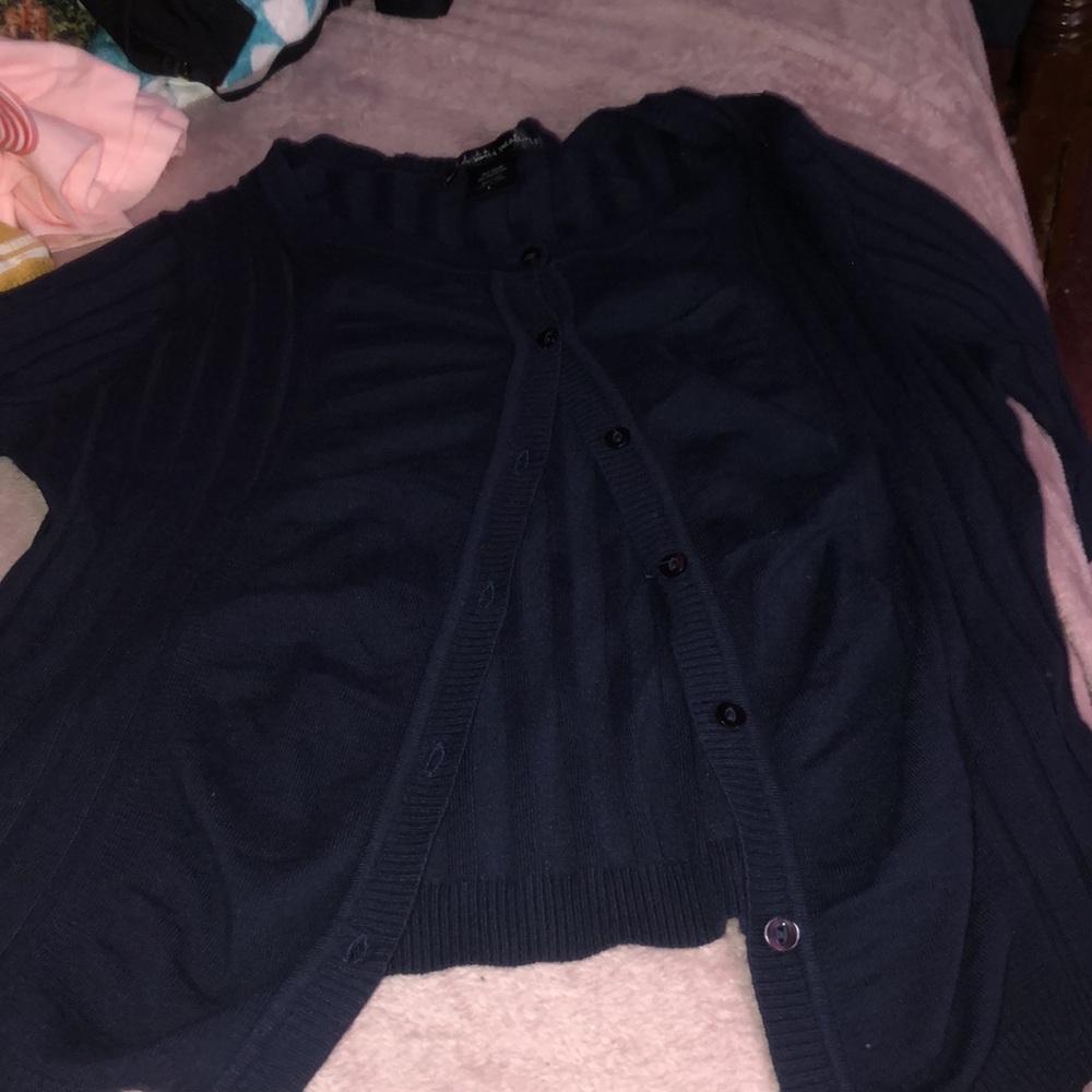 Brand new, never worn, ribbed button-down sweater C